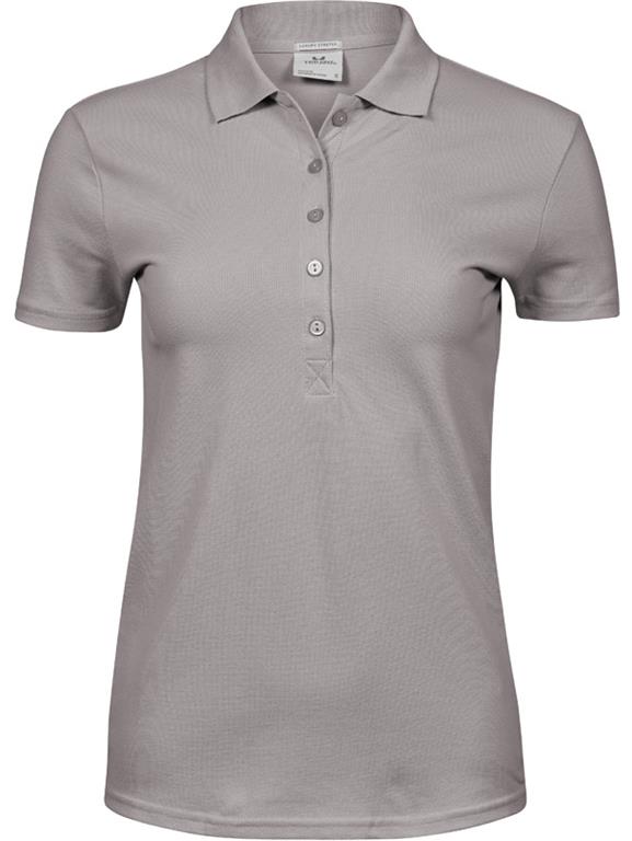 Schweres Damen Luxus Stretch Piqué Polo