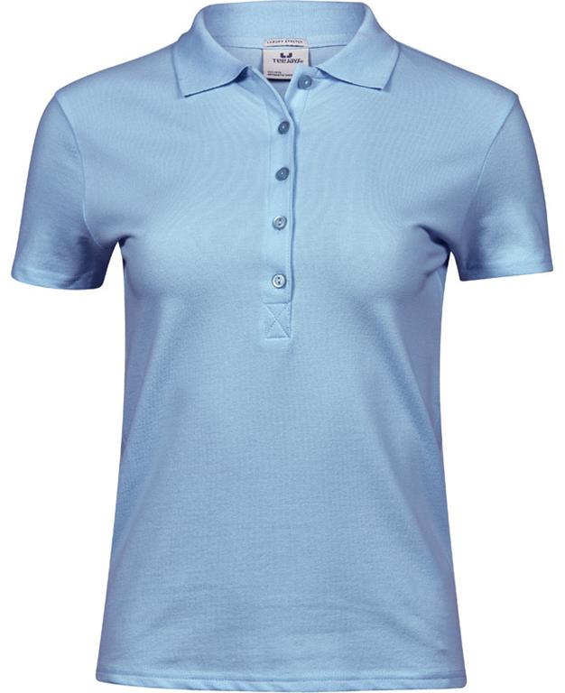 Heavy ladies' luxury stretch piqué polo
