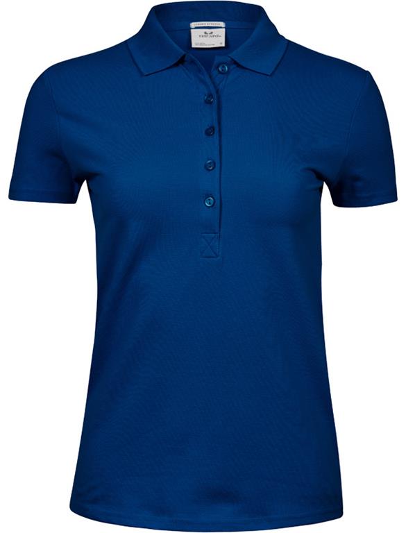 Schweres Damen Luxus Stretch Piqué Polo
