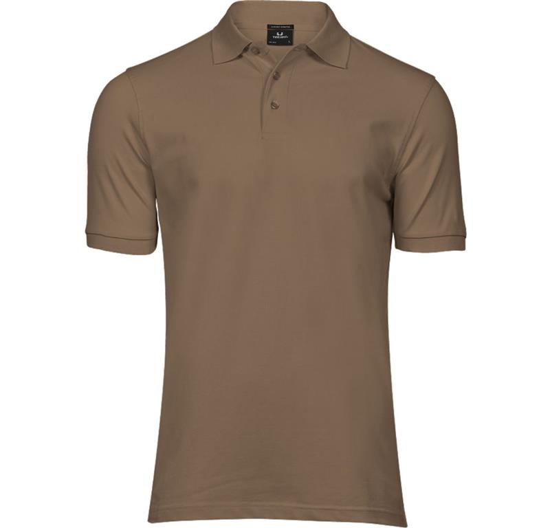 Heavyweight men's luxury stretch piqué p
