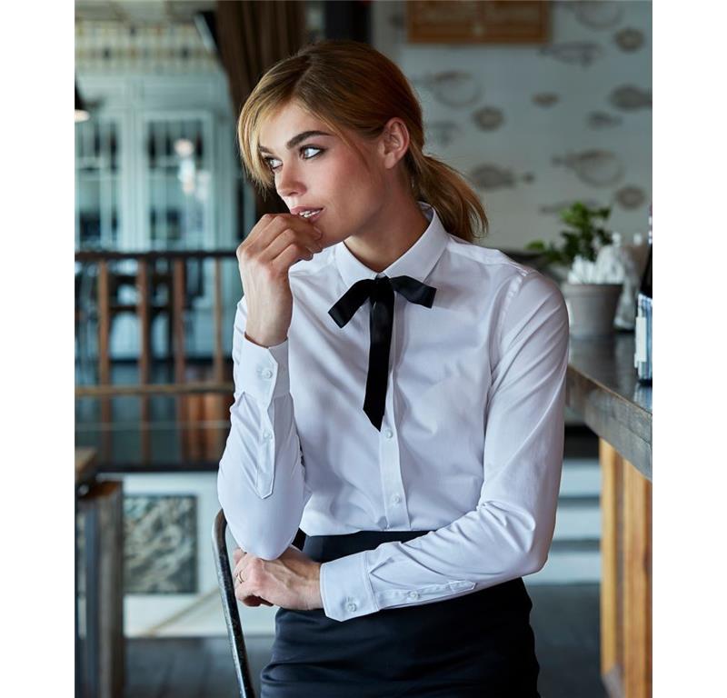 Luxus Stretch Bluse langarm 4025