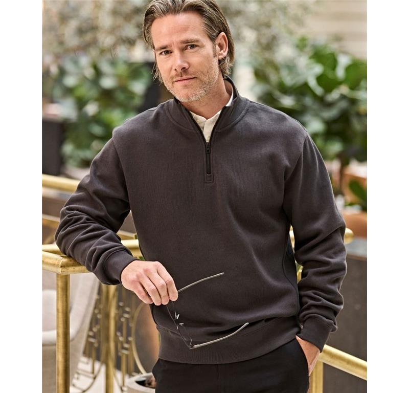 Moški pulover z 1/4 zadrgo 5506