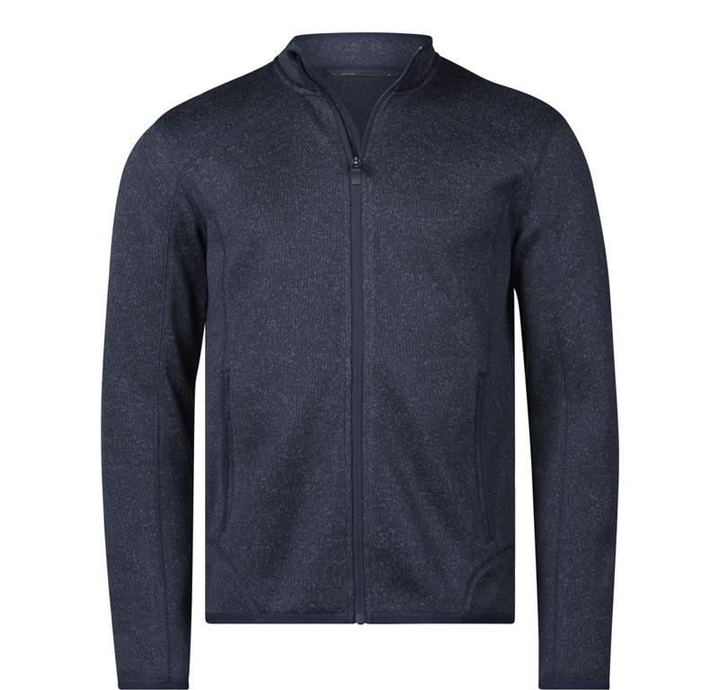Herren Melange Strickfleece Jacke TJ 961