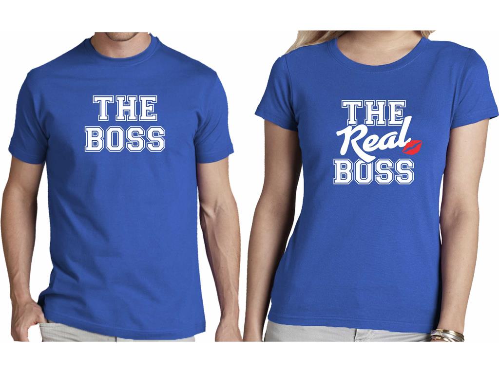 Moška in ženska majica BOSS, REAL BOSS