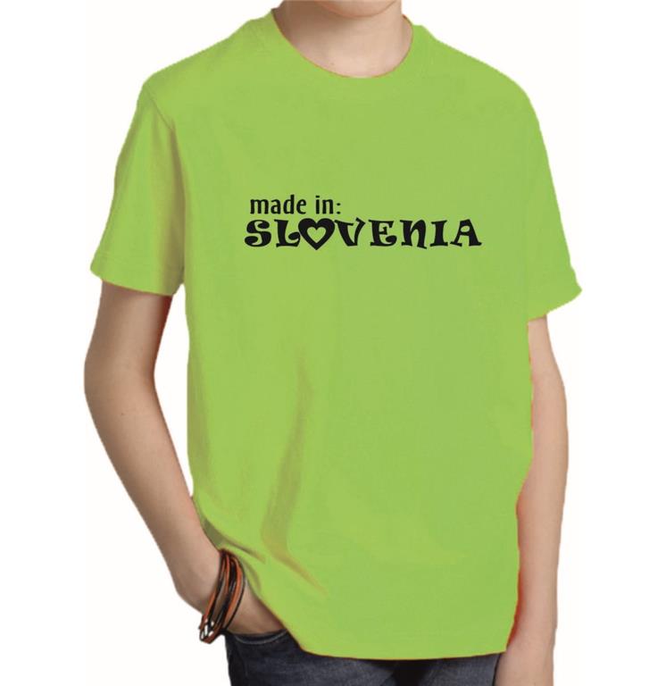 Otroška majica MADE IN SLOVENIJA