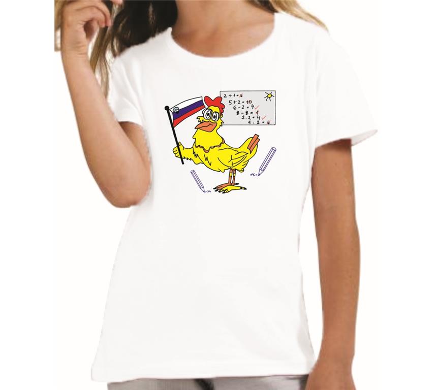 Dekliška majica ŠOLSKA KOKOŠKA