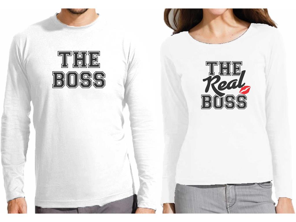 Moška in ženska majica BOSS, REAL BOSS