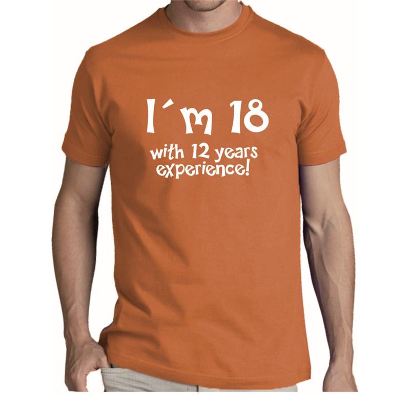 Moška majica I'M 18 WITH 12 YEARS
