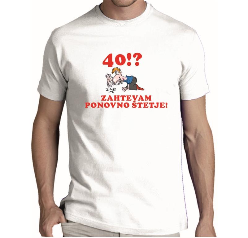Moška majica ZAHTEVAM PONOVNO ŠTETJE