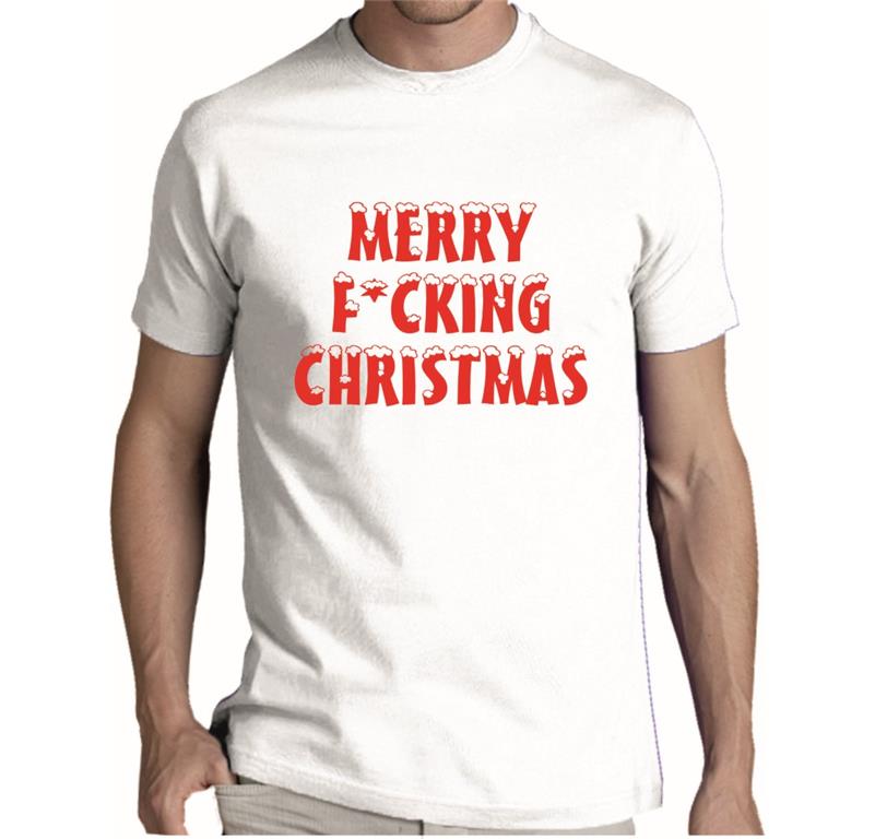 Moška majica MERRY FUCKING CHRISTMAS