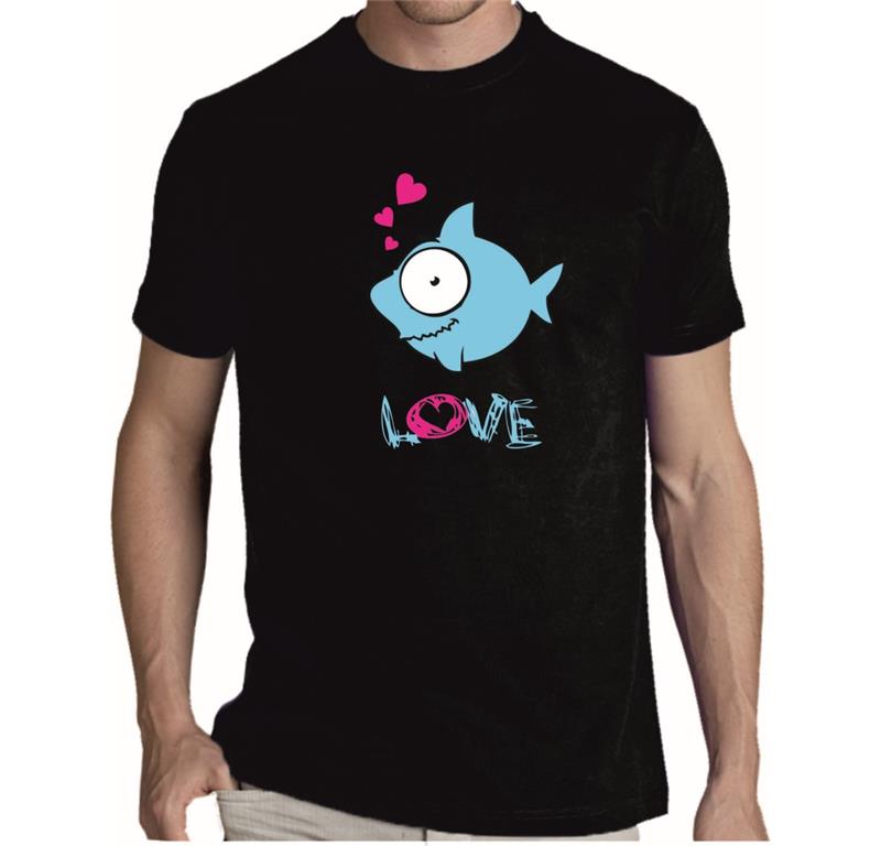 Moška majica FISH LOVE
