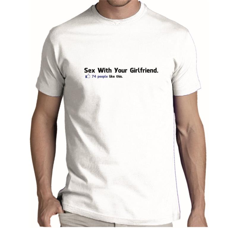 Moška majica SEX WITH GIRLFRIEND