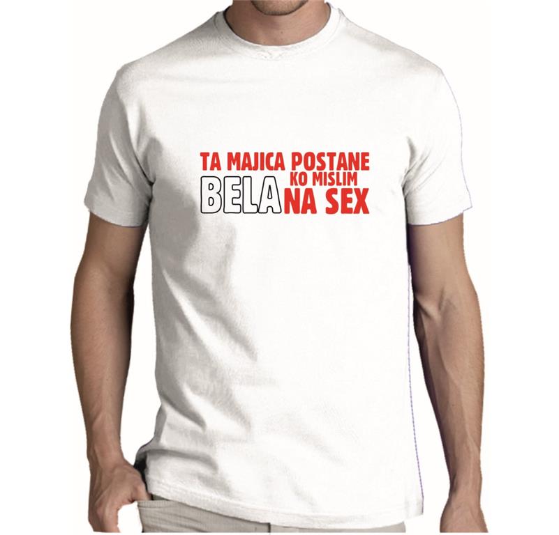 Moška majica MISLIM NA SEX