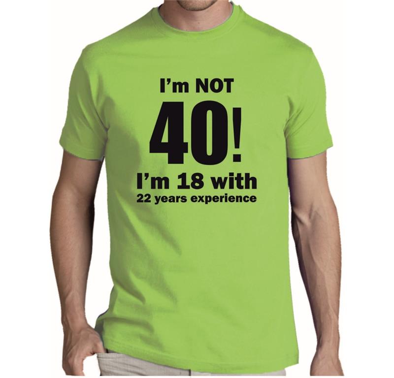Moška majica I'M NOT 40