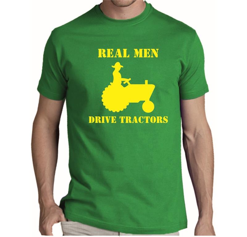 Moška majica REAL MAN DRIVE TRACTORS