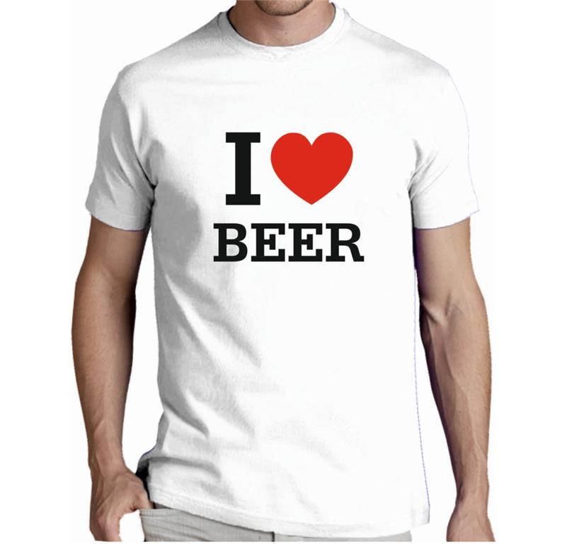 Moška majica I LOVE BEER