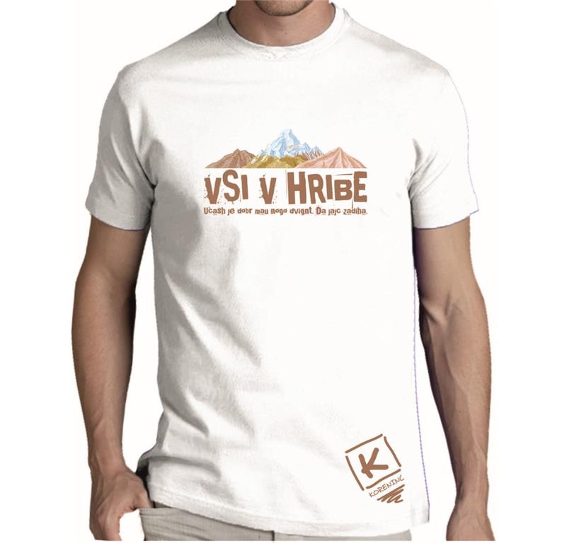 Moška majica VSI V HRIBE