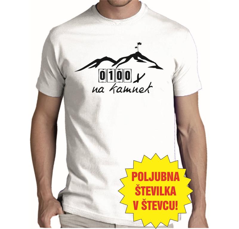 Moška majica 100x NA KAMNEK