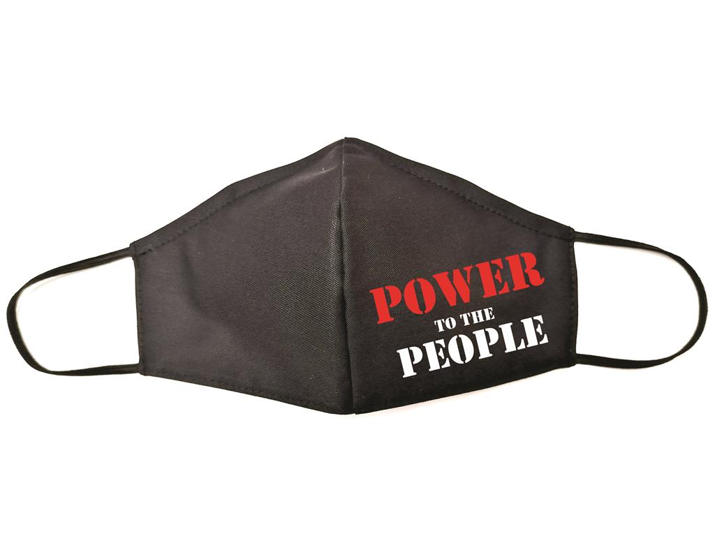 Maska s tiskom POWER