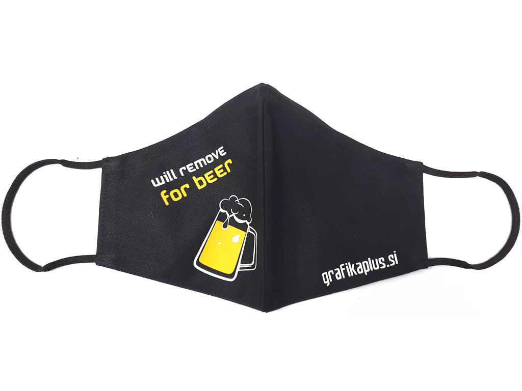 Maska s tiskom BEER