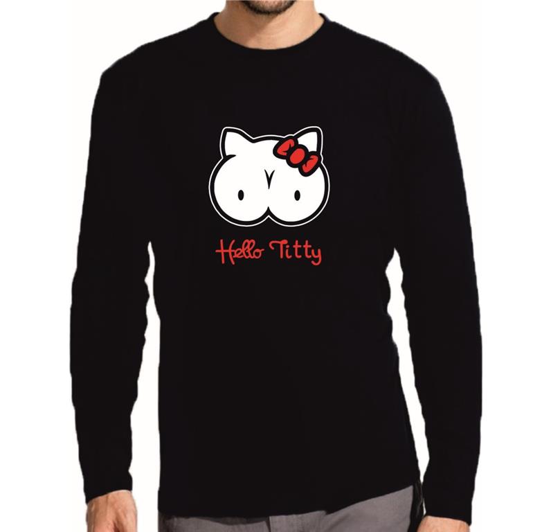 M. majica dolg rokav HELLO TITTY