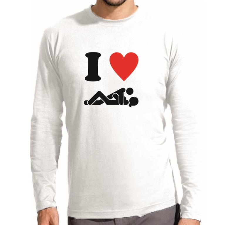 M. majica dolg rokav I LOVE SEX