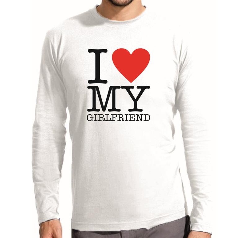 M. majica dolg rokav LOVE MY GIRLFRIEND