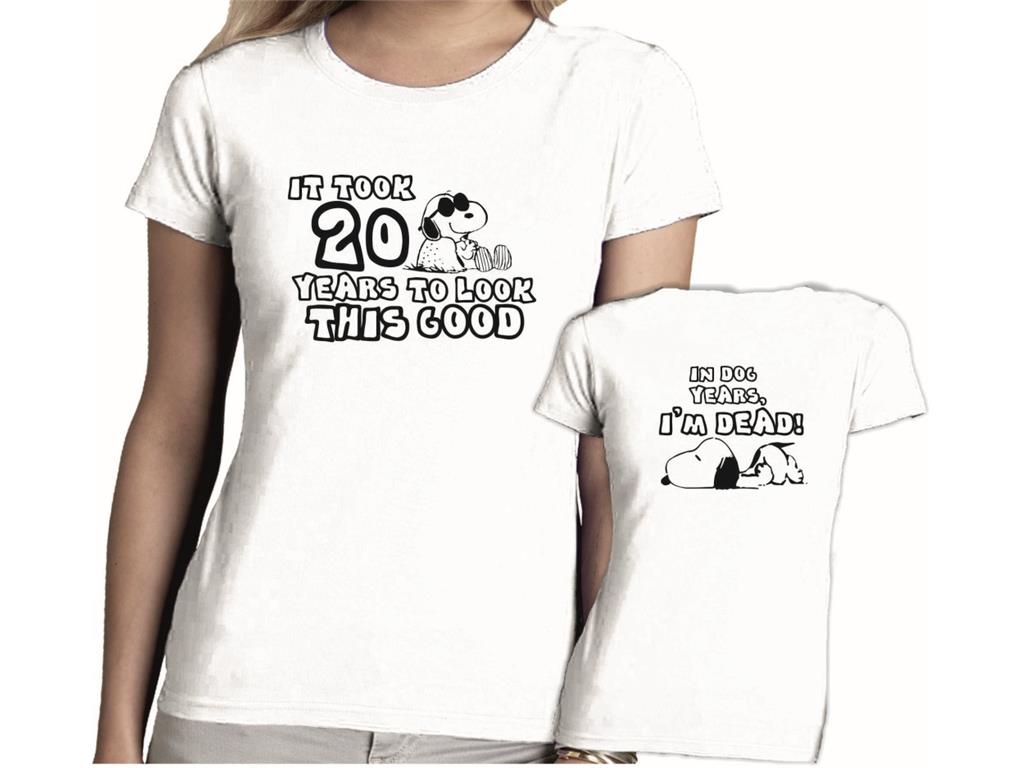 Ženska majica 20 IN DOG YEARS