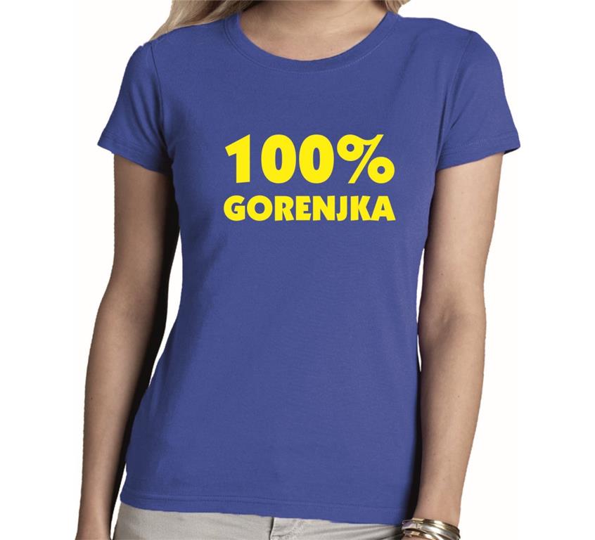 Ženska majica 100% GORENJKA