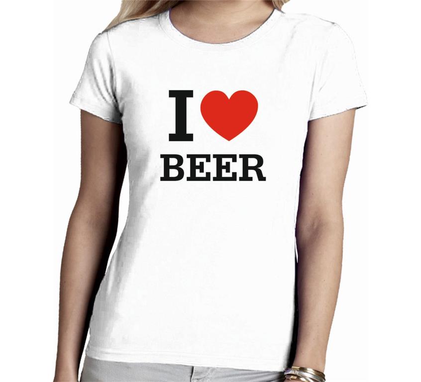 Ženska majica I LOVE BEER