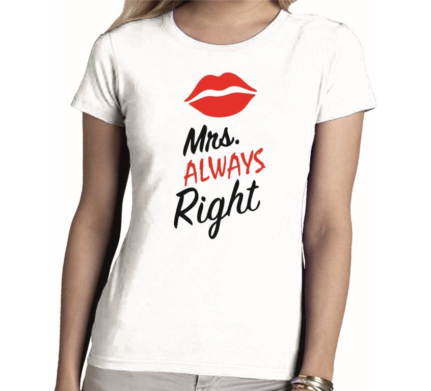Ženska majica MR MRS RIGHT