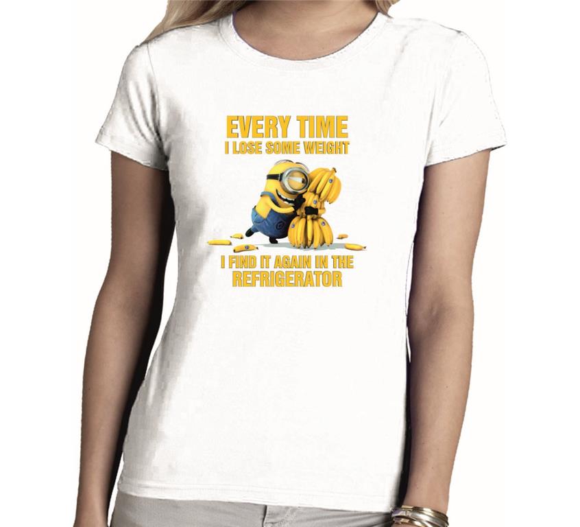 Ženska majica MINIONS LOSE WEIGHT