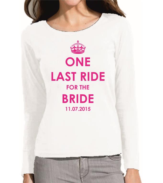 Ž. majica d.rok. LAST RIDE BRIDE