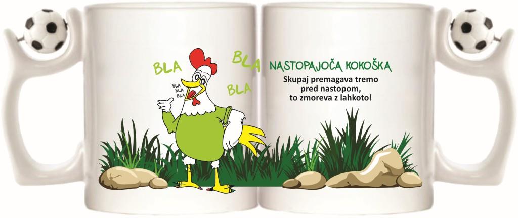 Lonček bel NASTOPAJOČA KOKOŠKA