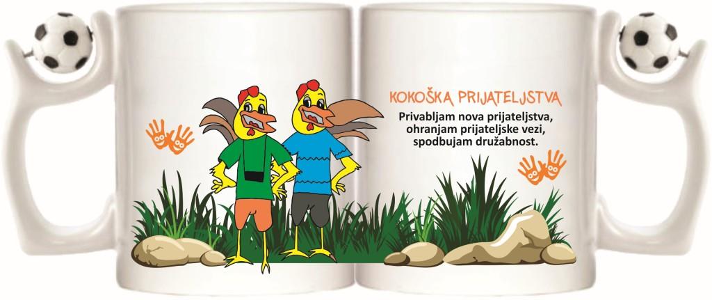 Lonček bel KOKOŠKA PRIJATELJSTVA