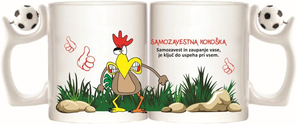 Lonček bel KOKOŠKA SAMOZAVESTI