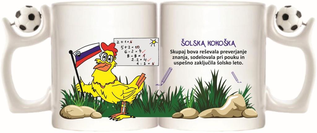 Lonček bel ŠOLSKA KOKOŠKA