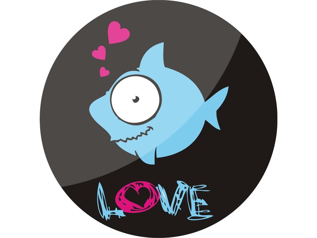 Broška FISH LOVE