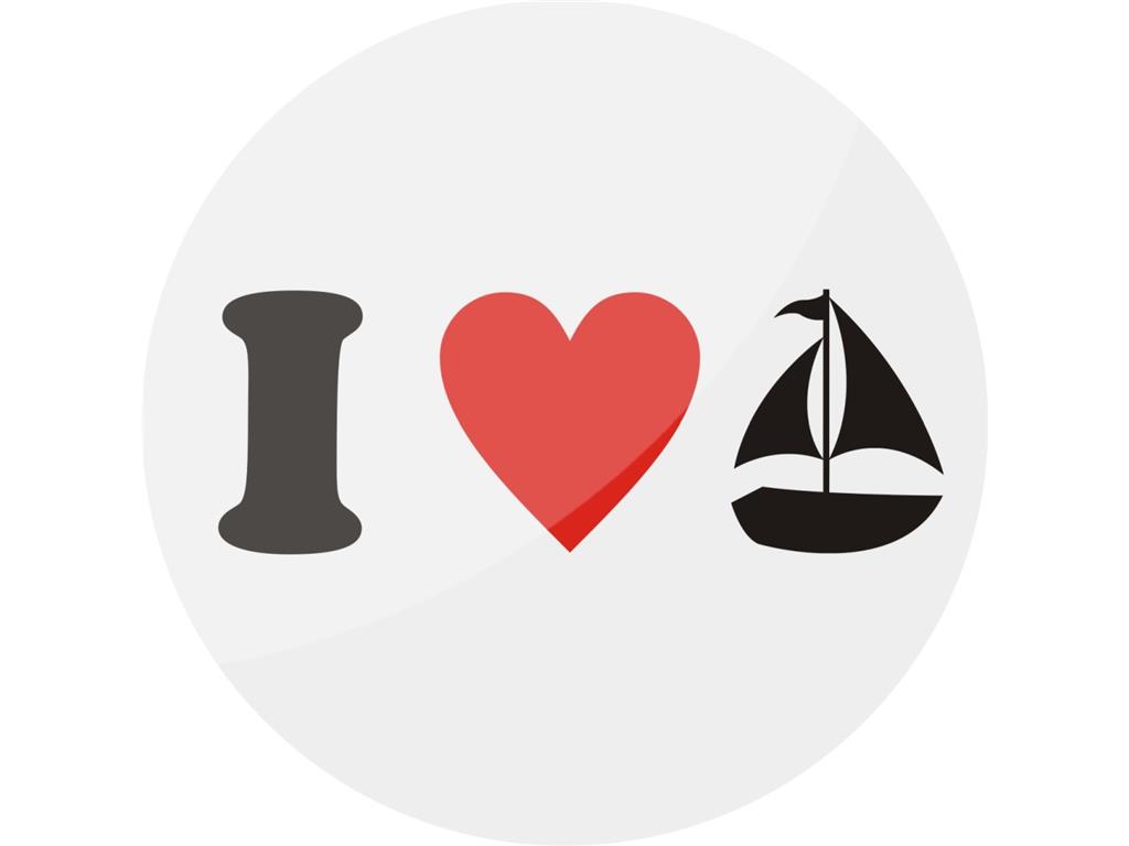 Broška LOVE TO SAIL