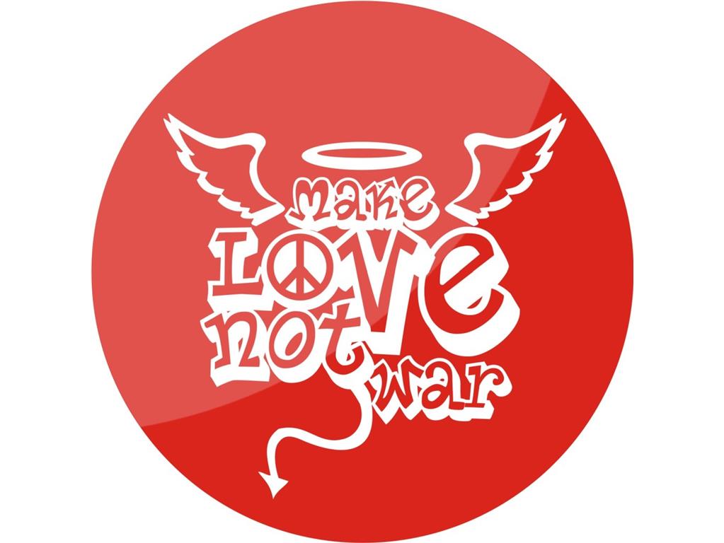 Broška MAKE LOVE NOT WAR