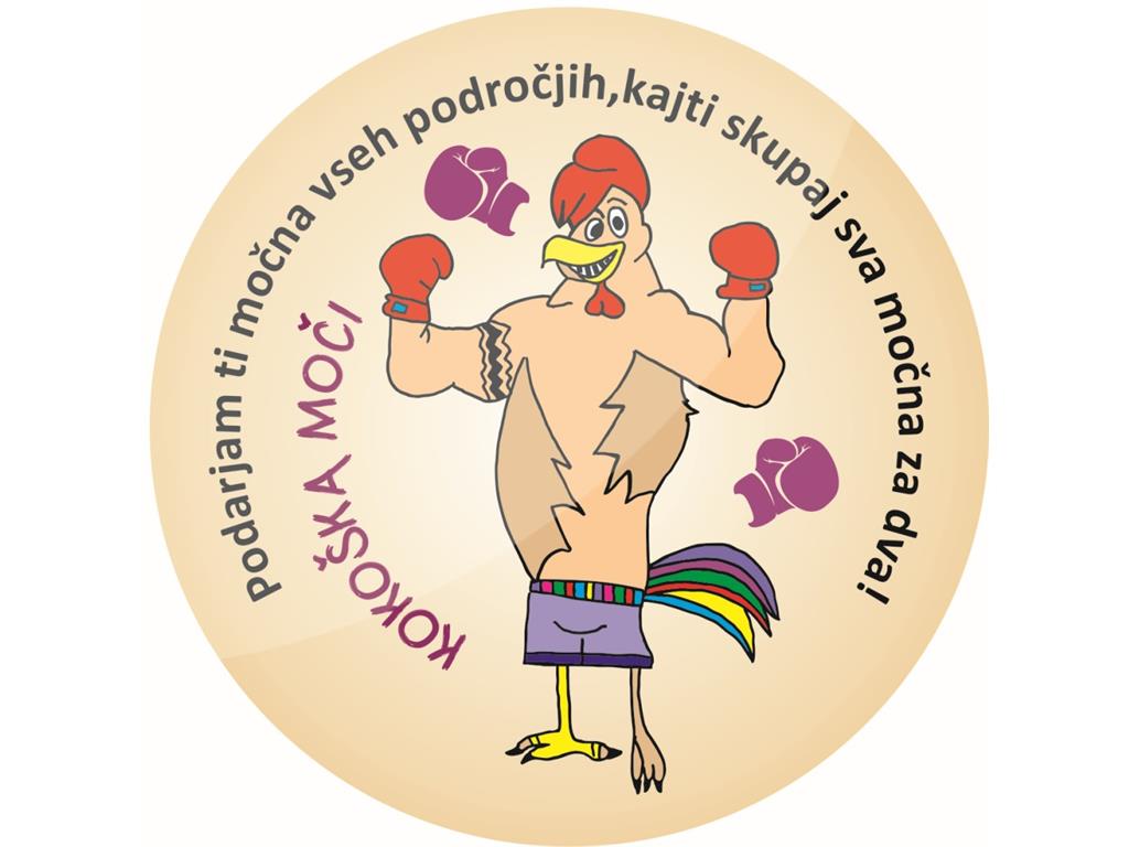 Broška KOKOŠKA MOČI