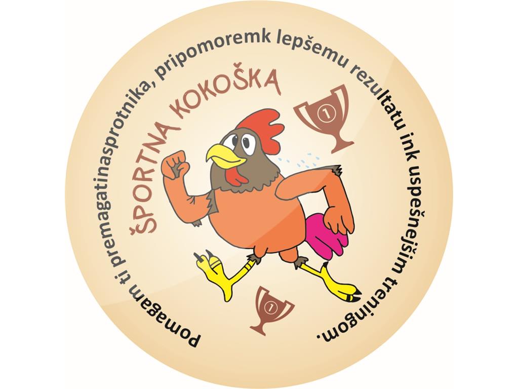 Broška ŠPORTNA KOKOŠKA