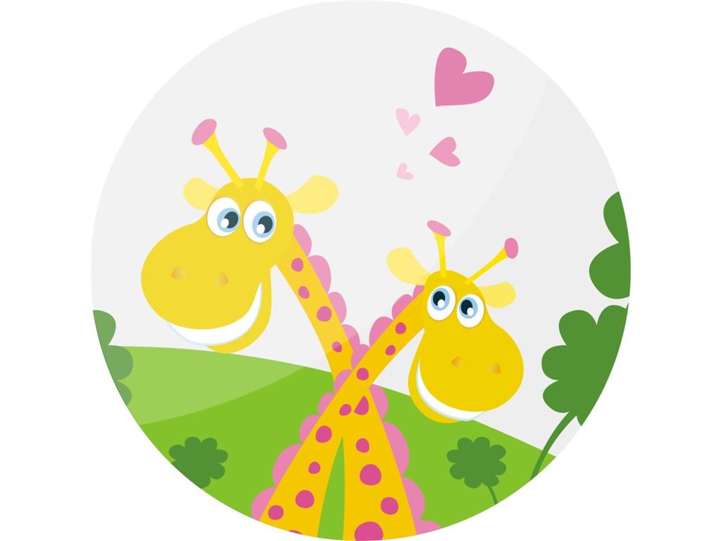 Broška magnet GIRAFFE LOVE