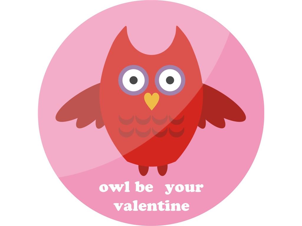 Broška magnet OWL BE YOUR