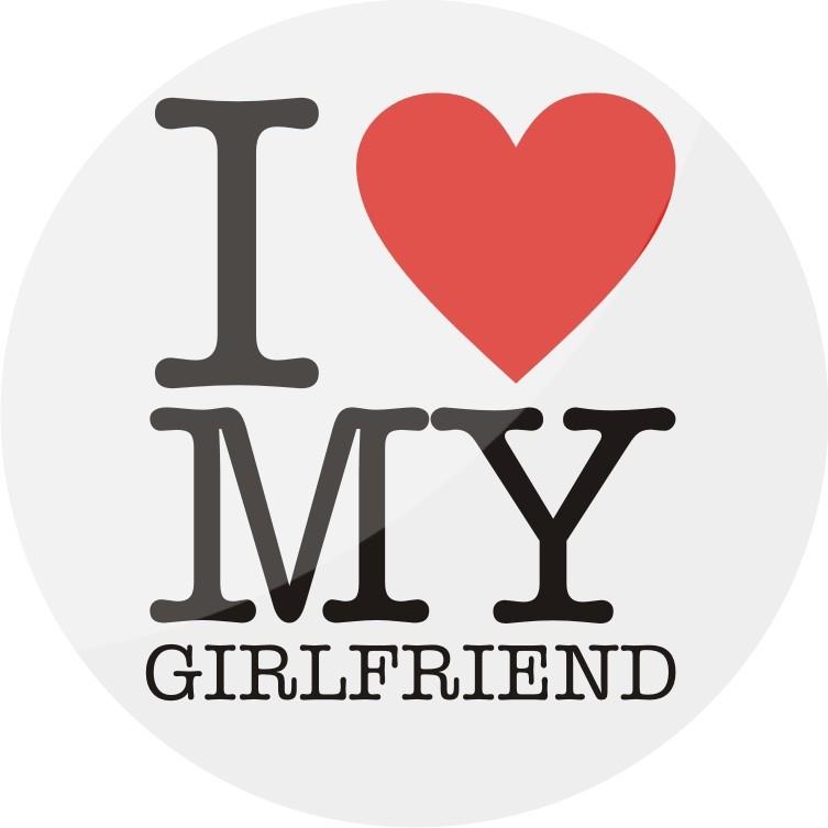 Broška magnet LOVE MY GIRLFRIEND