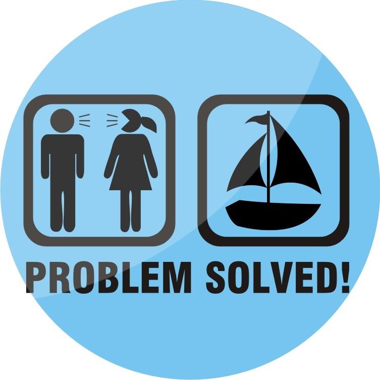 Broška magnet PROBLEM SOLVED JADRNICA