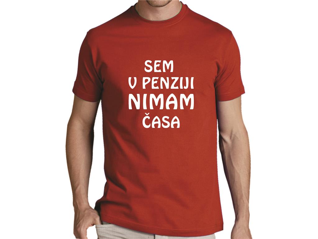 Moška majica SEM V PENZIJI