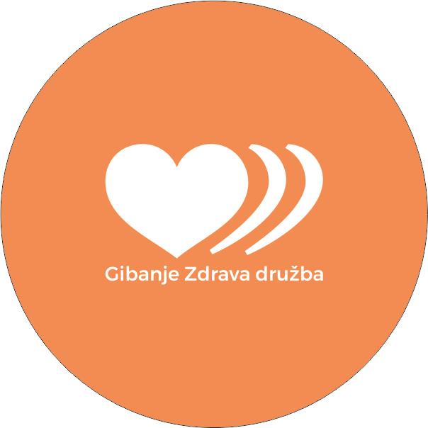 Broška 38 mm GIBANJE ZDRAVA DRUŽBA