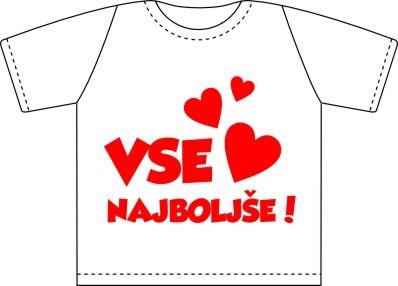 Mini majčka VSE NAJBOLJŠE