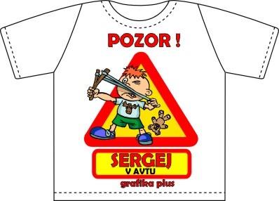 Mini majčka IME FANTKA V AVTU
